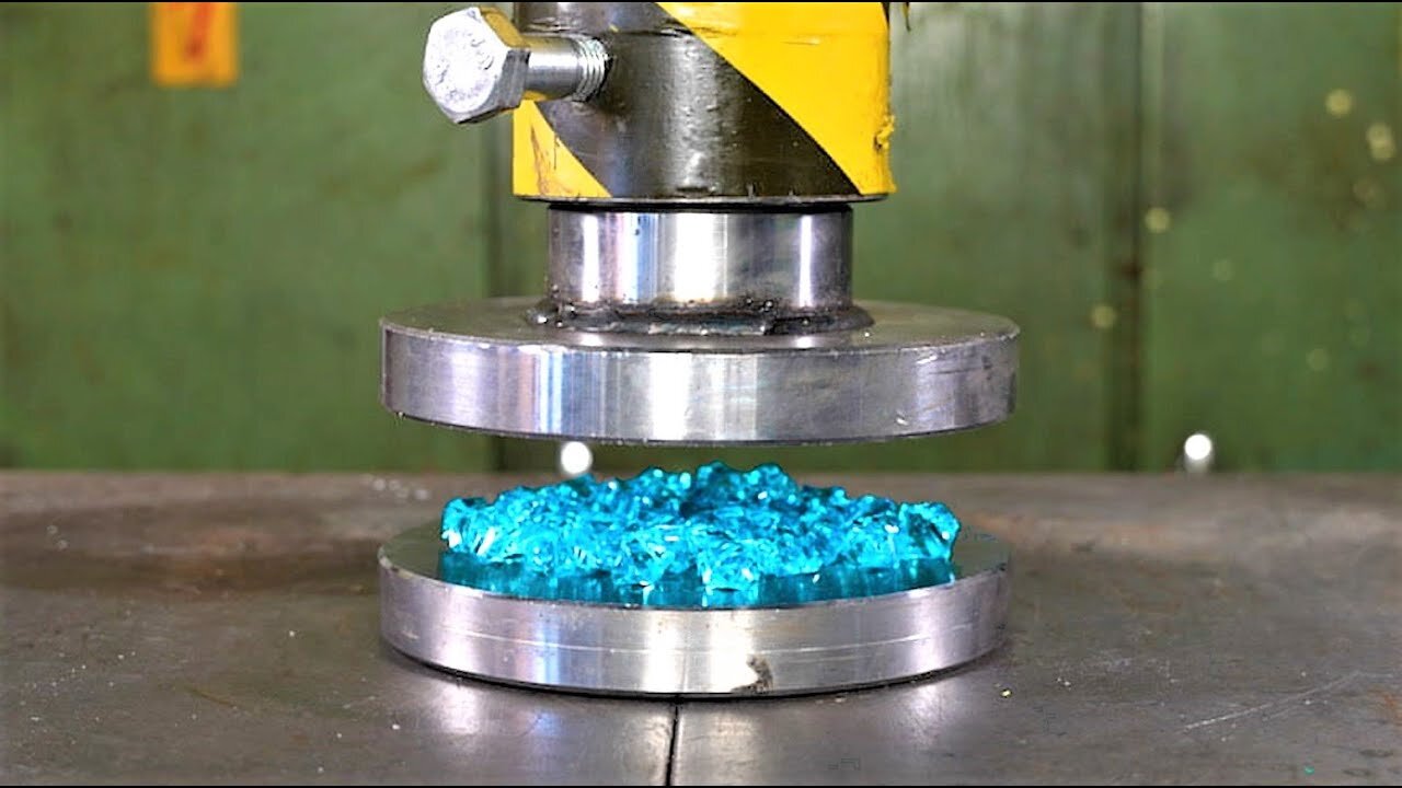 Crushing Crystals with Hydraulic Press | Oddly Satisfying!