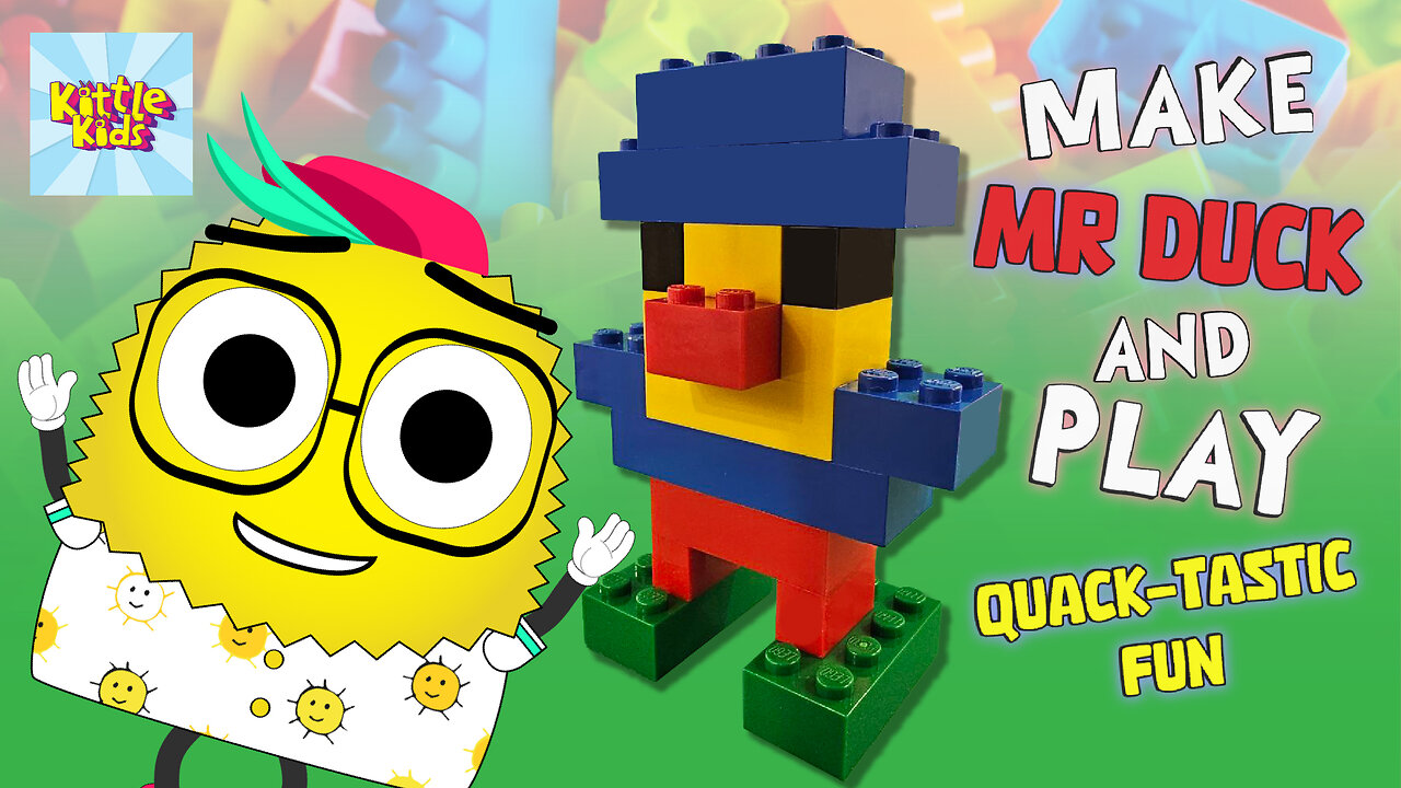 Crafting Mr. Duck 🦆 | Building Blocks 🧱 | Kids Entertainment | Games for Kids and Toddlers | Age 3+