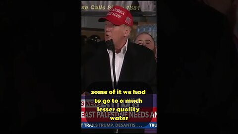 Trump has the Best Water | Subscribe for more ------}