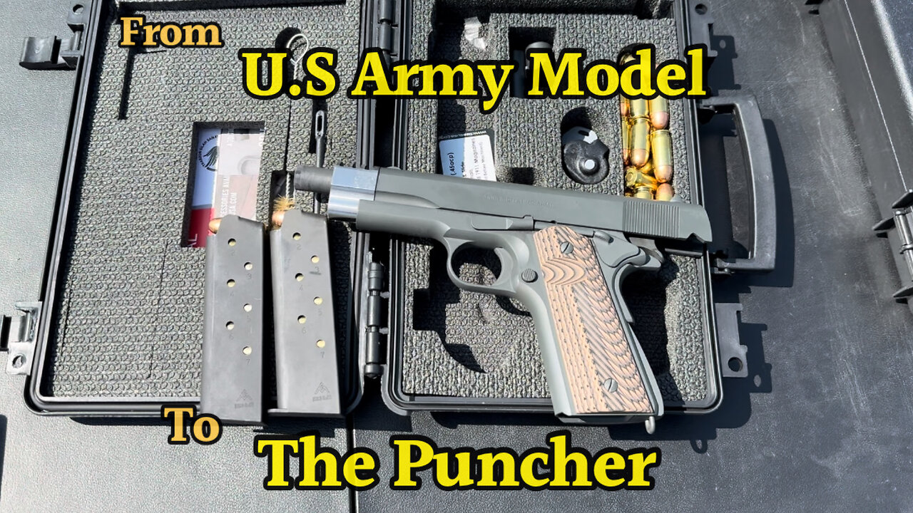 Tisas 1911 45ACP U.S Army Model from the Plain old 1911 to The Punisher Range Testing