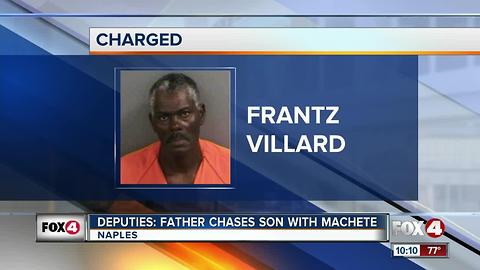 Father Arrested for Chasing Sons with Machete