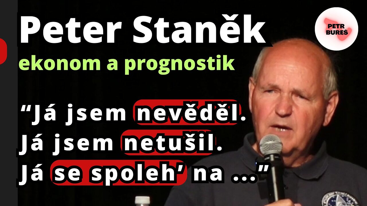 Peter Staněk o tom, že odpovědnost za své myšlení a jednání neseme každý sám za sebe