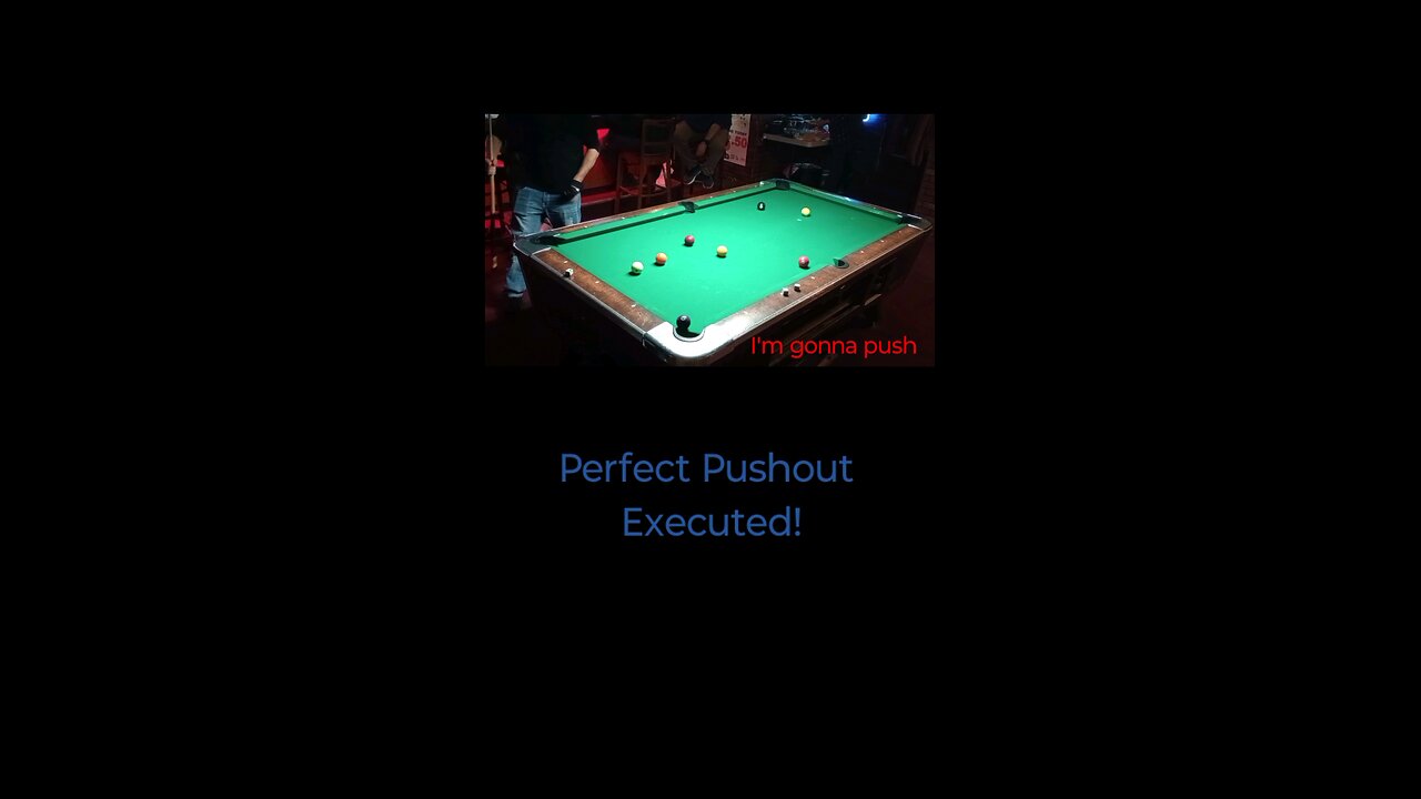 The 4 ball asking to be knocked down. #pool #billiards #9ball #9ballpool #pushout