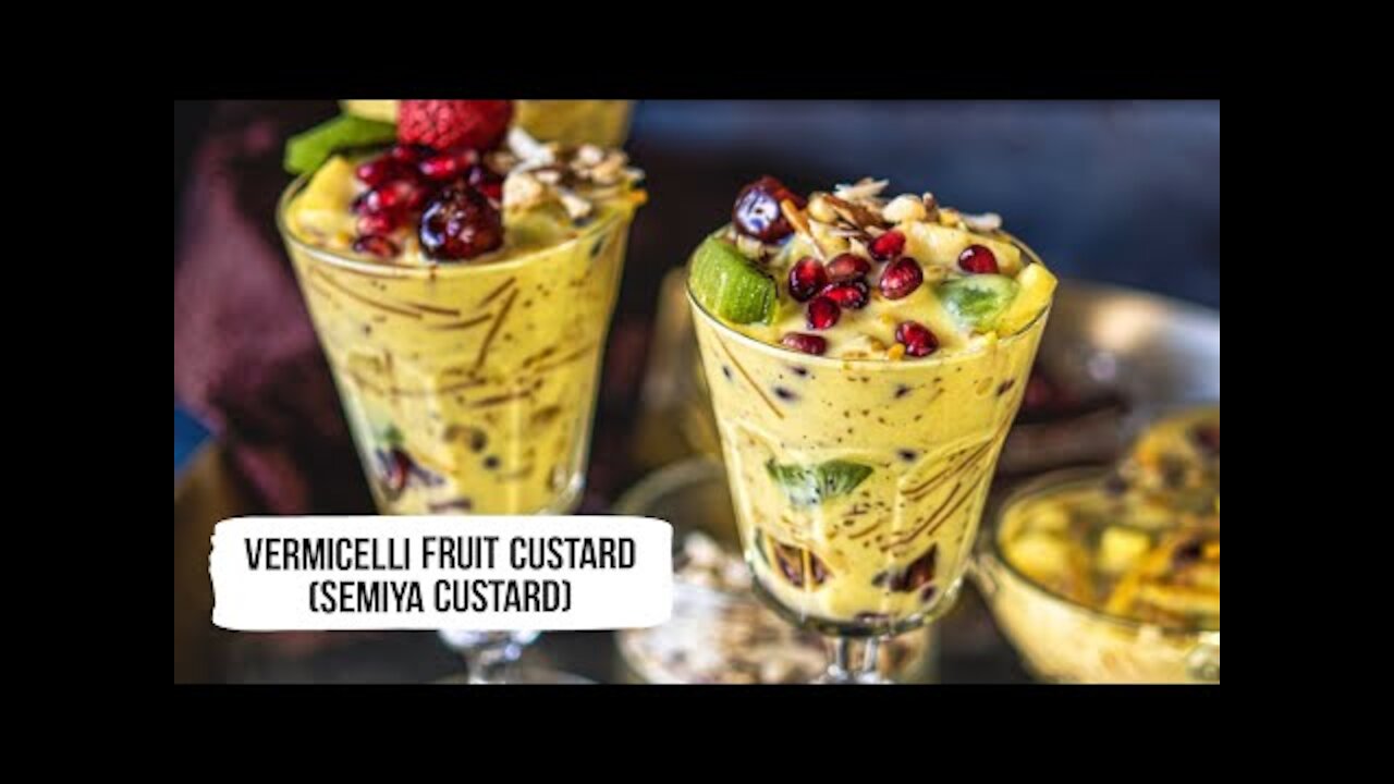 Indian Dessert Recipe, Vermicelli Custard Sunday Recipe