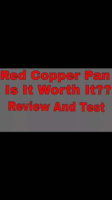 Red Copper Pan Review,Test And Tutorial IS IT WORTH IT??