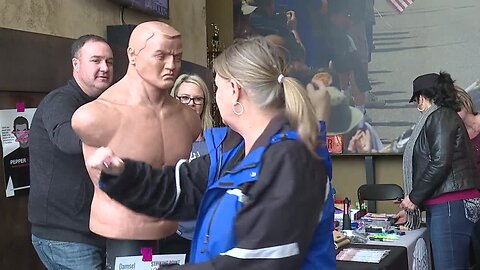 Women motorcyclists learn self-defense