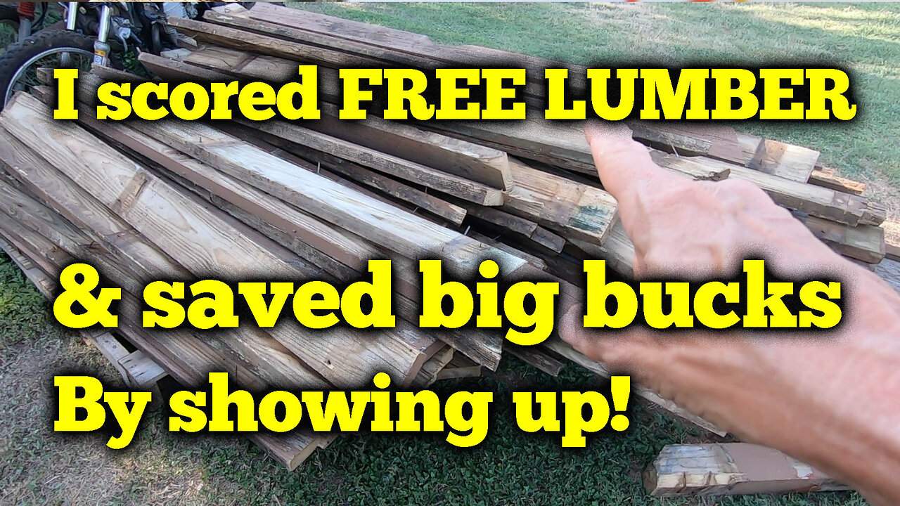 Free Lumber & a great 3 day workout!