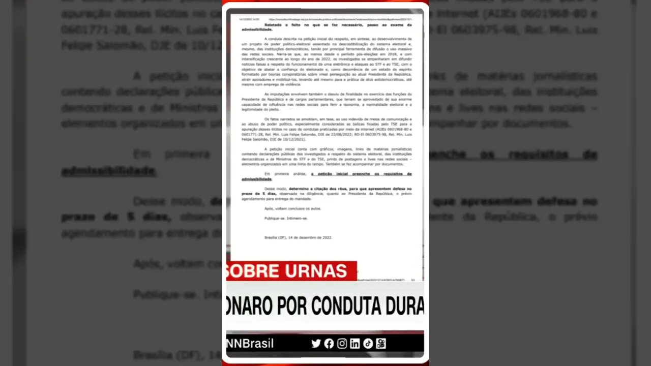 Bolsonaro entra em novo processo @shortscnn
