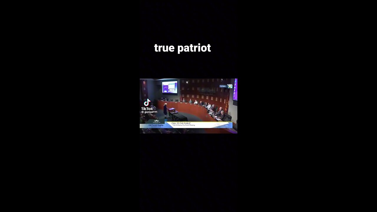 Spoken like a true patriot