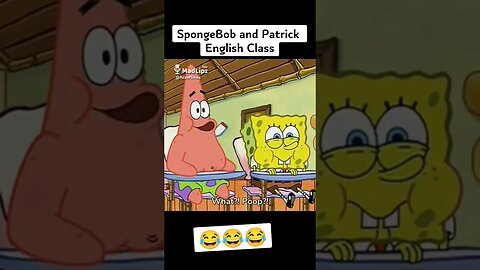 SpongeBobとPatrickのはじめな英語レッスンはどう? 😂🤣😮 #shorts #ショーツ