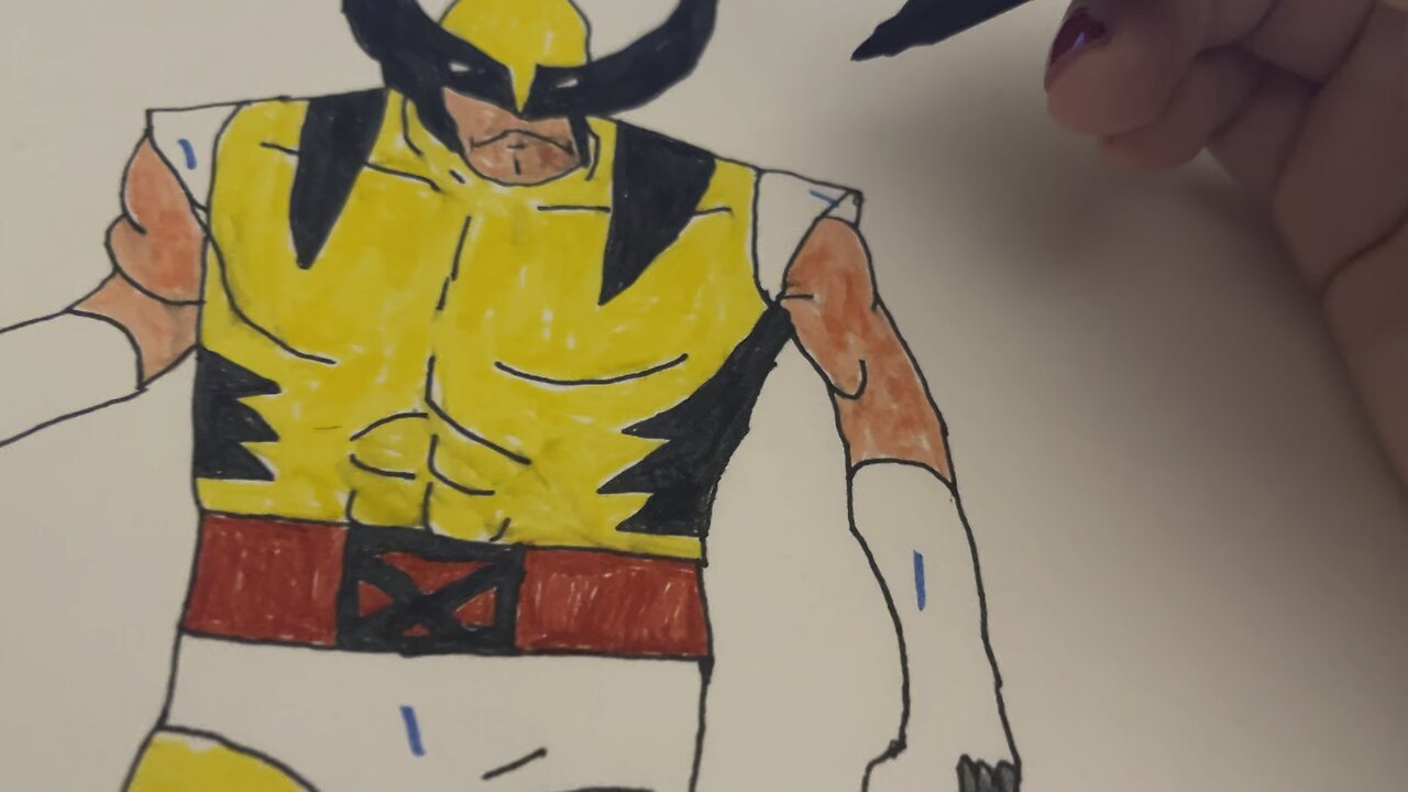 Working on my X-Men 97 art