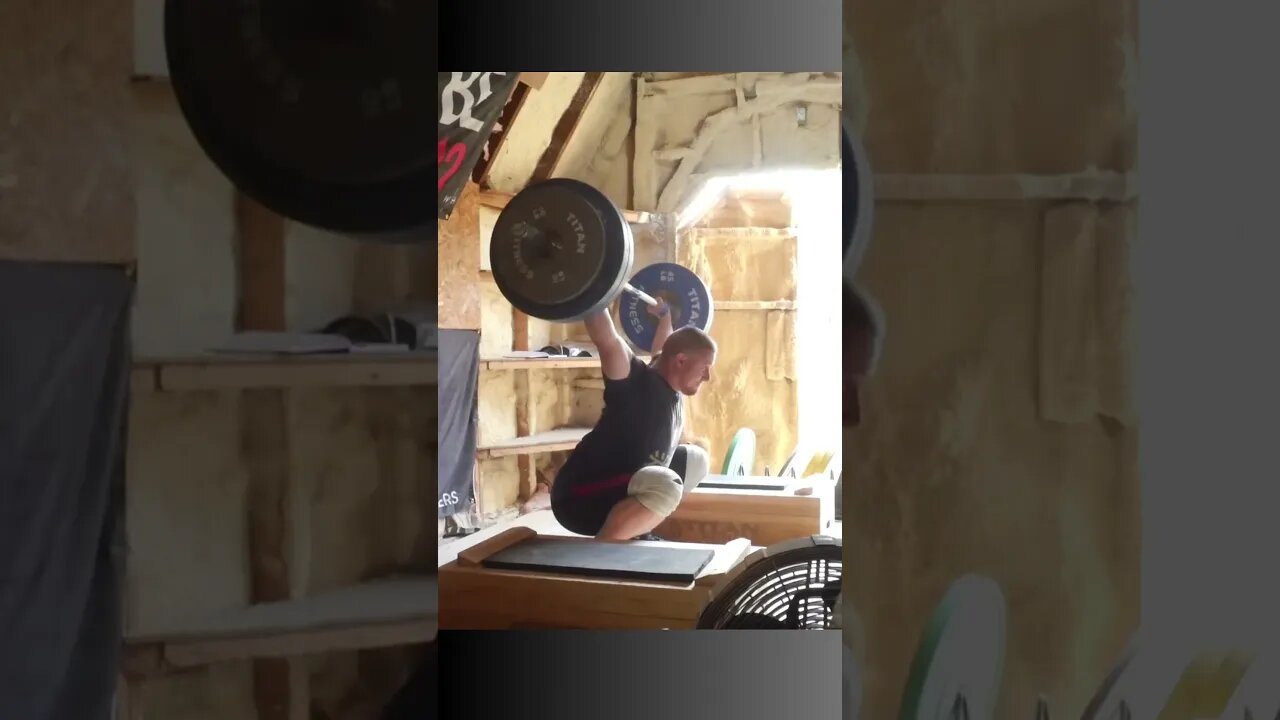 120 kg / 265 lb - Block Snatch