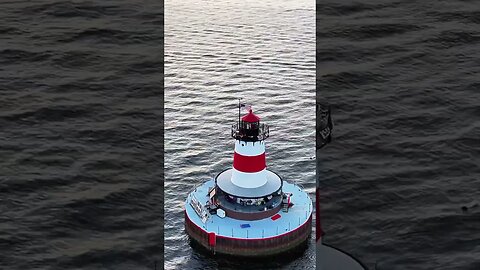 Enjoying the sunset at Borden Flats Lighthouse