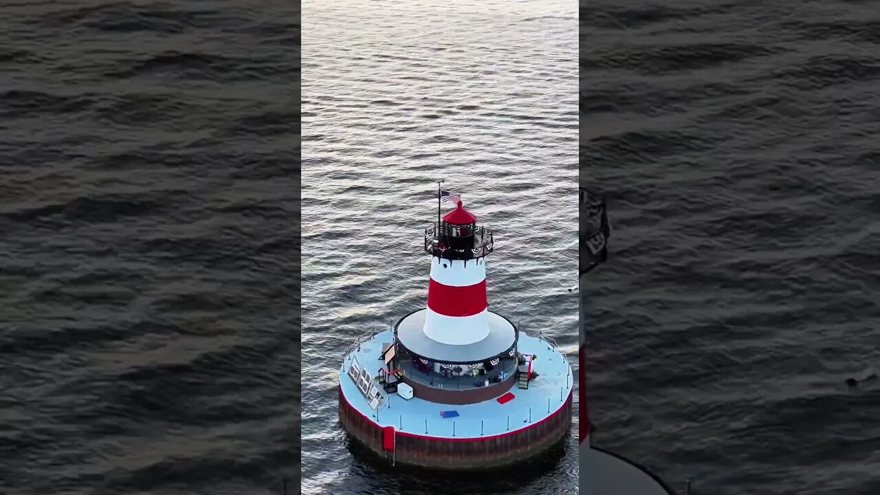 Enjoying the sunset at Borden Flats Lighthouse
