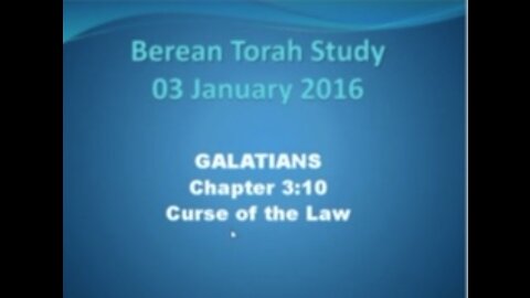 Galatians 3 10 The curse of the Law