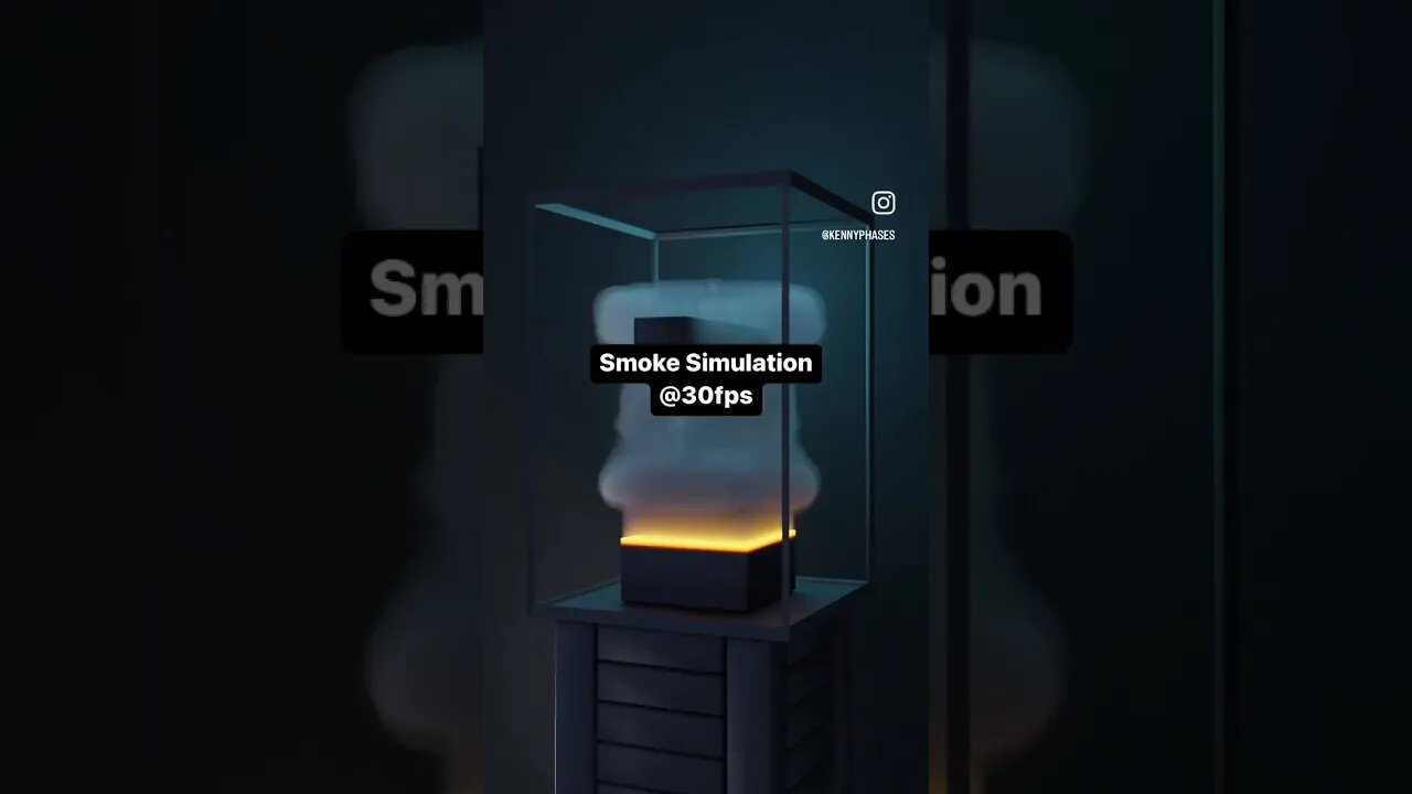 Smoke Simulation made w/ Blender 3D!! #shorts