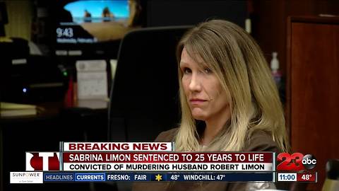 Sabrina Limon sentenced to 25 years to life in prison for her role in her husband's murder