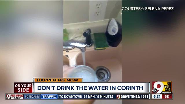 Water's flowing again in Corinth, Kentucky, but now it looks 'milky'