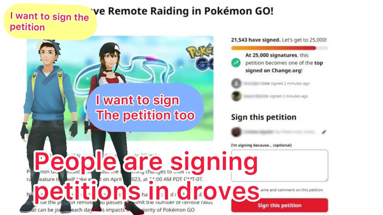 People Already Started a Petition to Make Niantic Change Their Minds