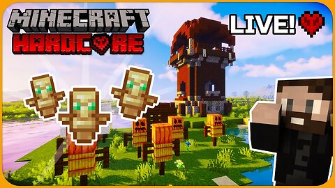 I Build a RAID FARM - ⛏ Minecraft Hardcore Survival 1.19.2 / Live Stream [S5 | EP15]