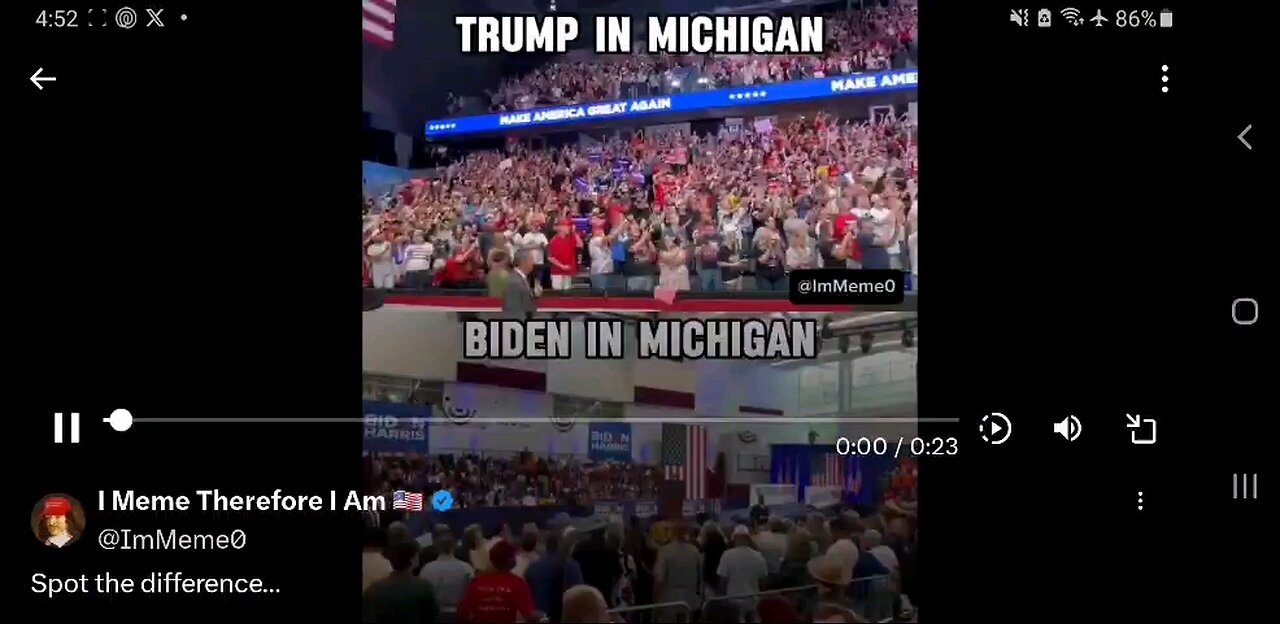 Crowds before Joe bien left🤣 Donald Trump all the way