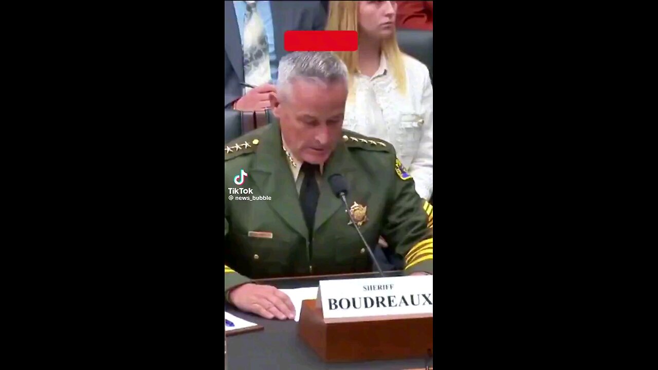 Listen to Sheriff Boudreaux in California talk about the border, and the Biden admin lies. 9/2024