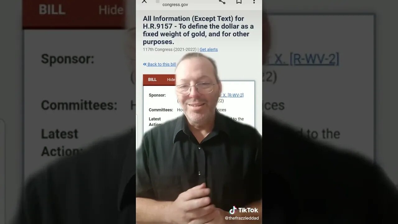 Gold Standard bill introduced into congress