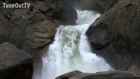 Raging Waterfall | ASMR | Water Ambience