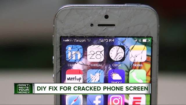 DIY fix for cracked phone screens