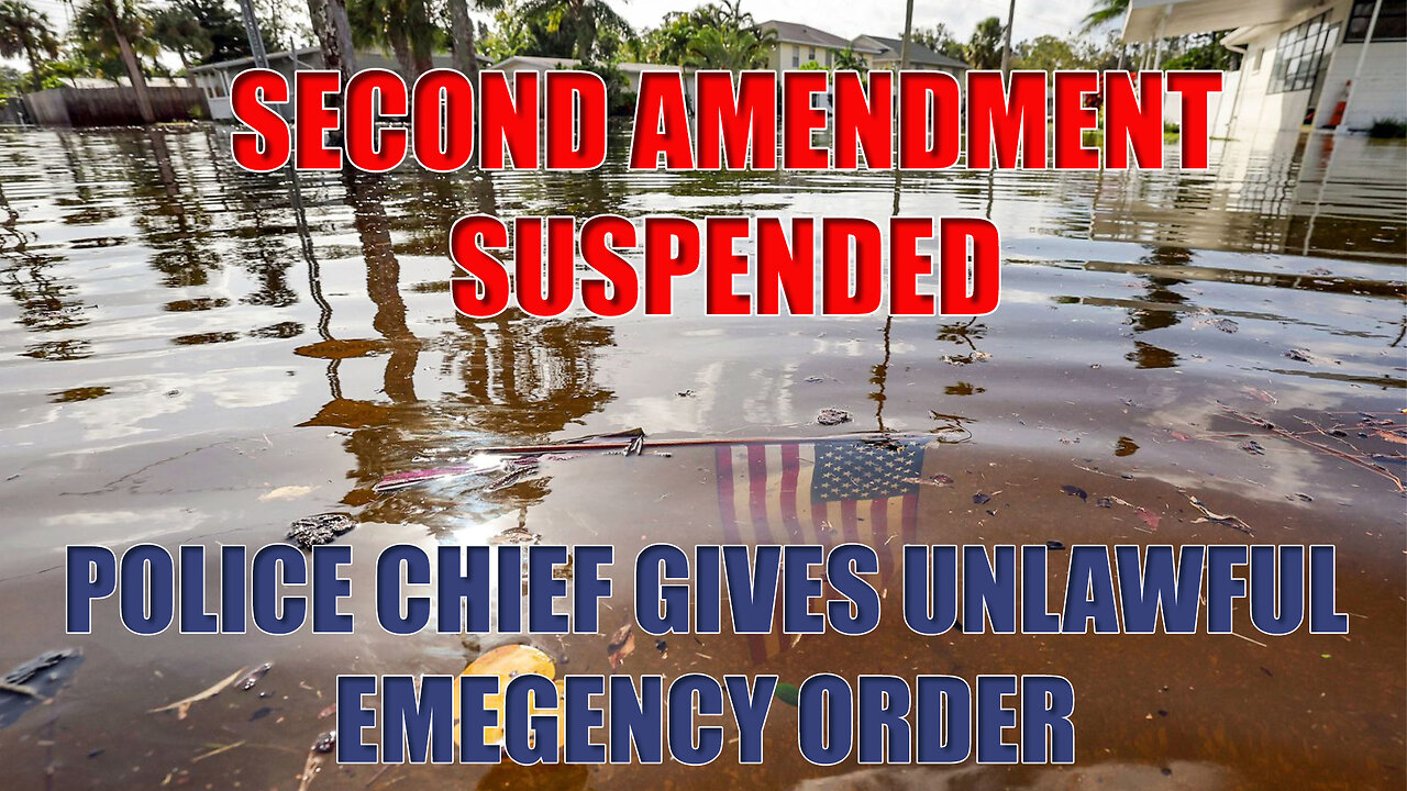 Police Chief Suspends Second Amendment in FL