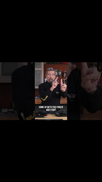 Massad Ayoob - Use the power crease for a lighter trigger pull.