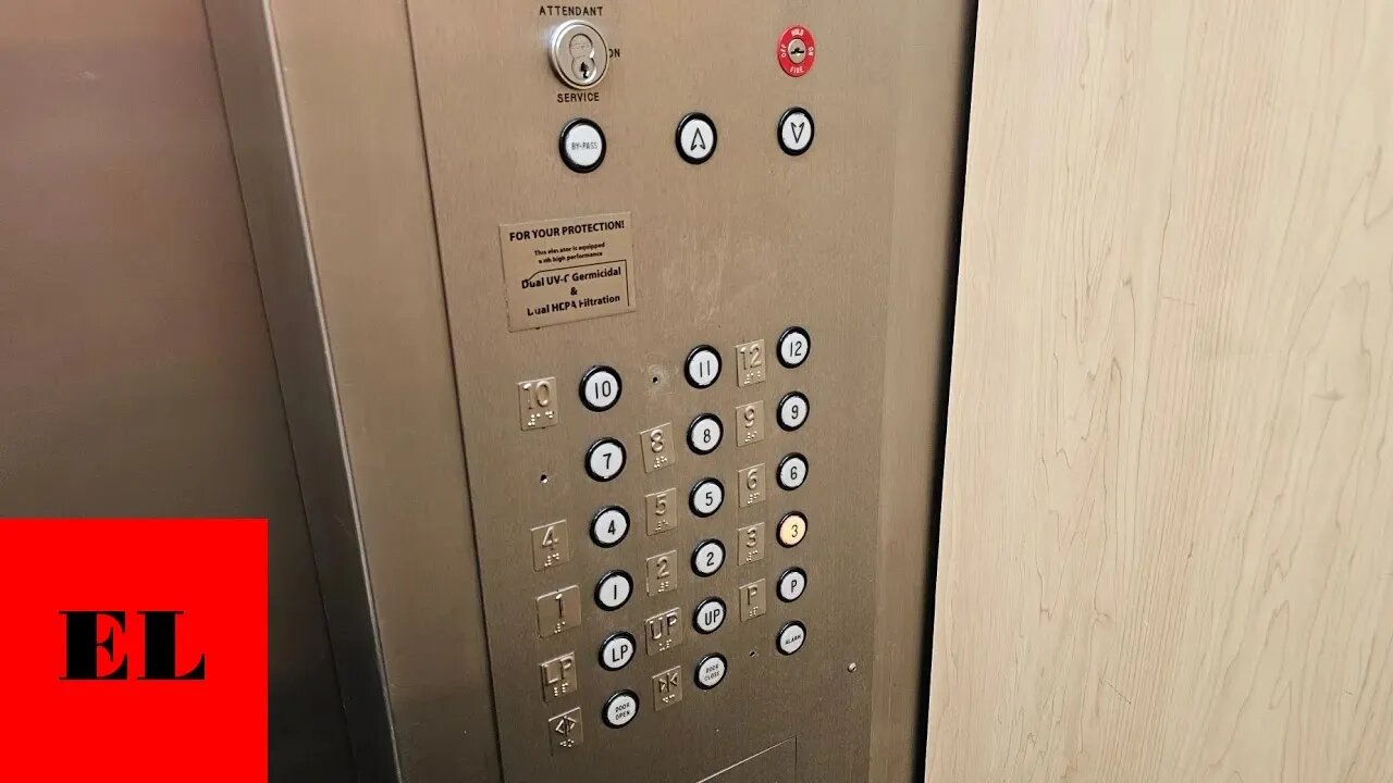 Dover Modded Otis Traction Elevators - UT McClung Tower (Knoxville, TN)