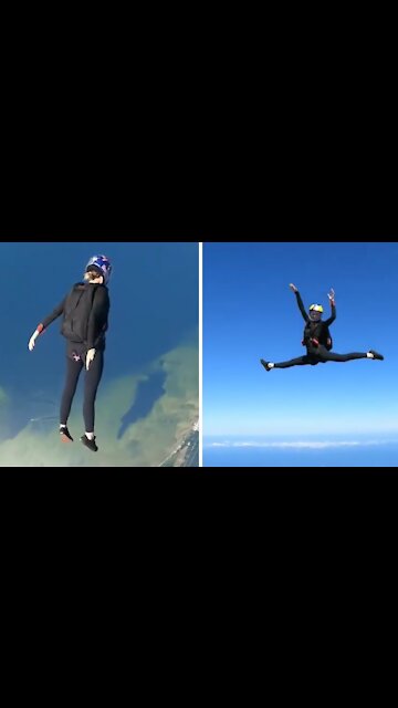 World champion sky-dancer shows off her epic moves