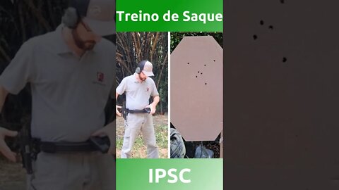 Treino leve de saque, em mais uma volta ao IPSC.