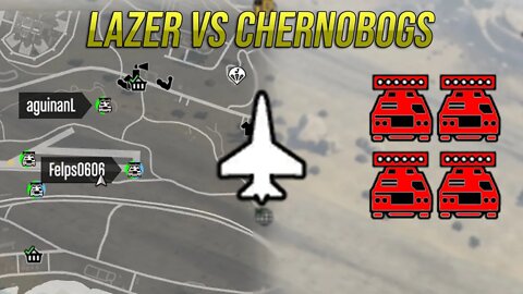 GTA 5 - SUPER DESAFIO LAZER VS CHERNOBOGS - QUEM VENCERÁ?