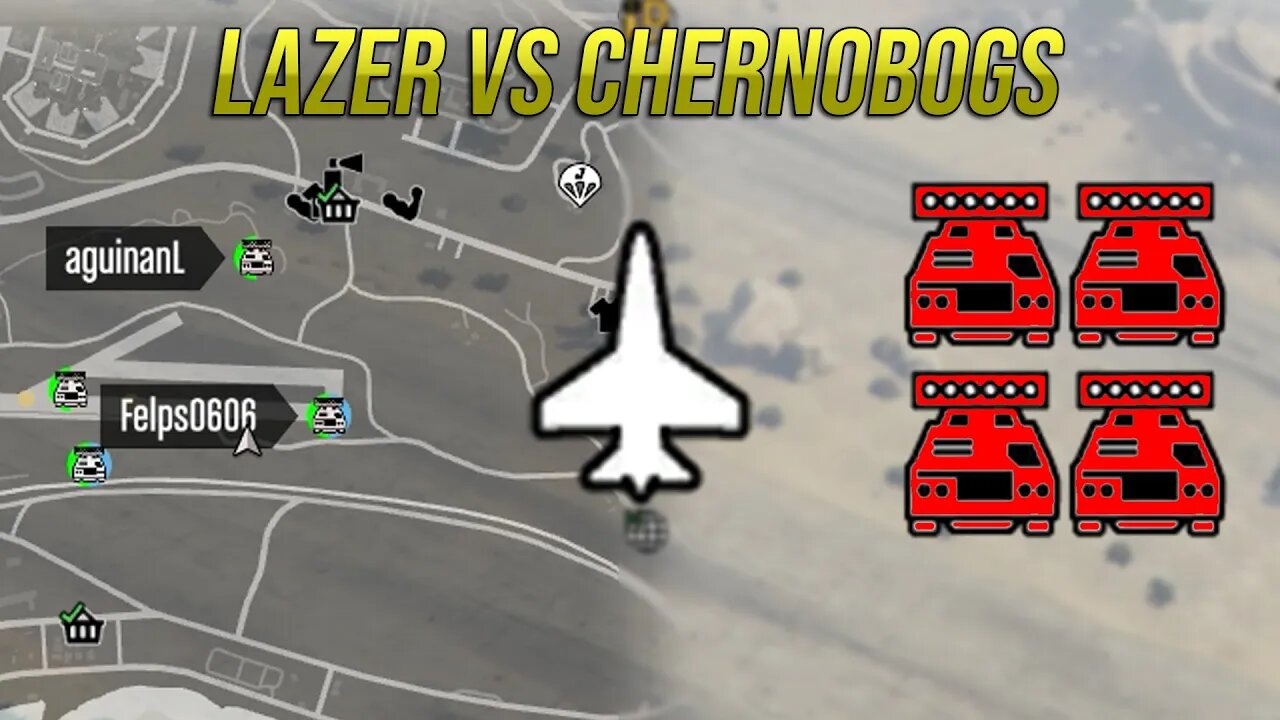 GTA 5 - SUPER DESAFIO LAZER VS CHERNOBOGS - QUEM VENCERÁ?