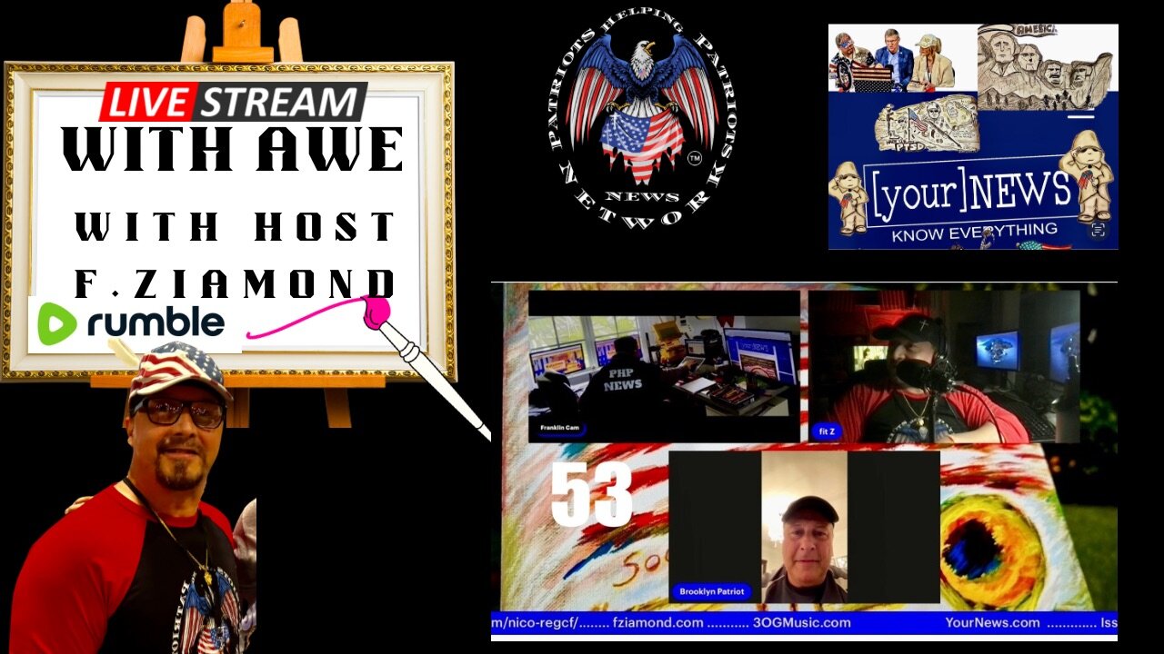 Monday, LIVE at 9pm est! WITH AWE-EP 53 with your Host Fitz and Brooklyn Patriot