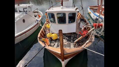 Amazing handmade wooden boat