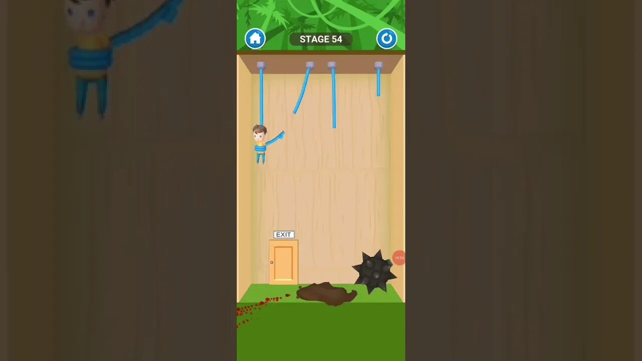 rescue cut rope puzzle 😎 #shorts