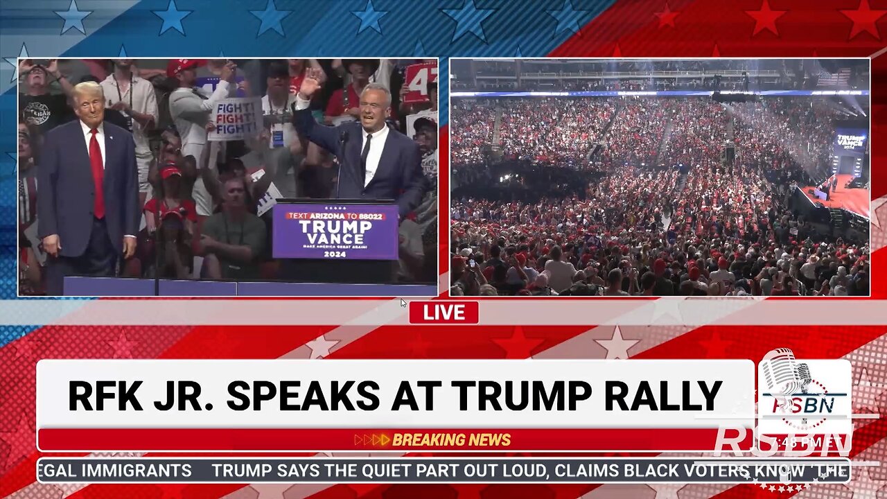 WATCH: RFK Jr. Receives Rockstar Welcome at Trump Rally in Arizona - 8/23/24