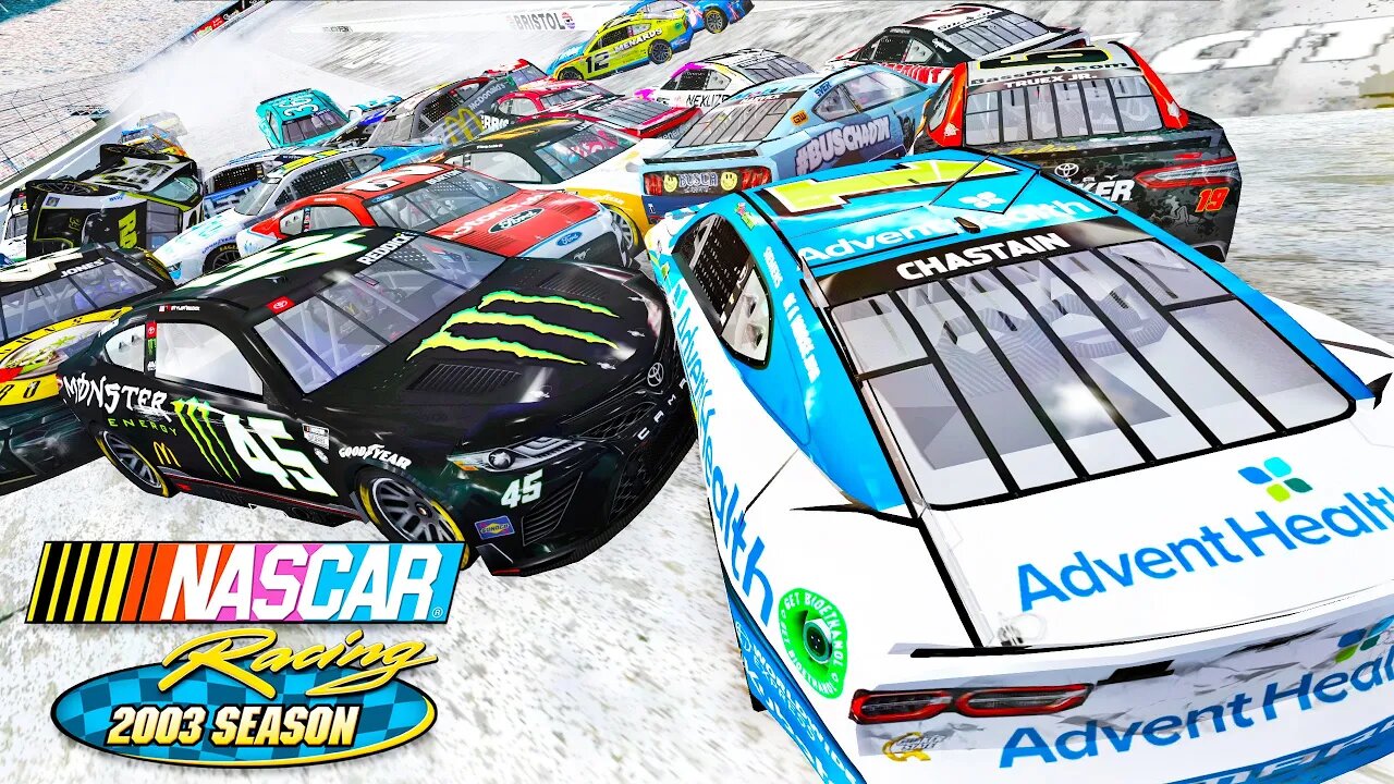 BRISTOL BUT IT'S COVERED IN SNOW // NASCAR Racing 2003 Season