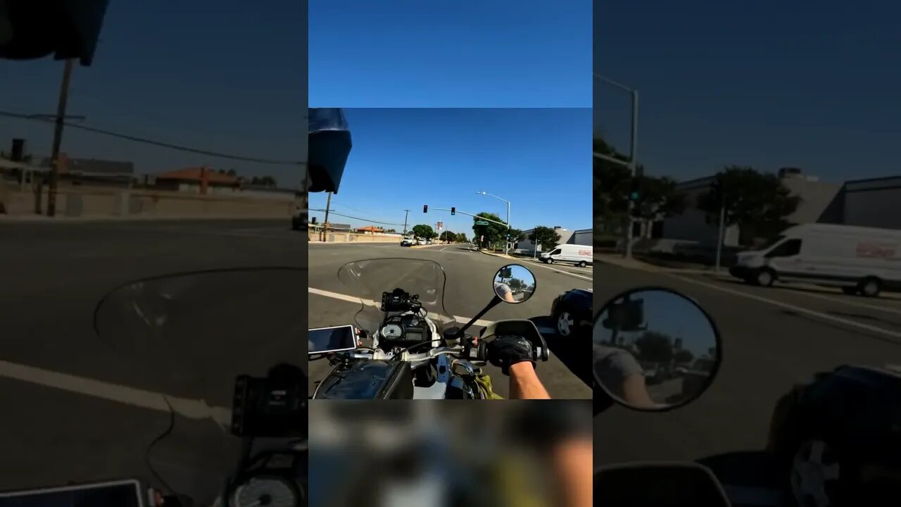 Car Tries Passing Biker in the Bike Lane | Idiots in Cars #shorts
