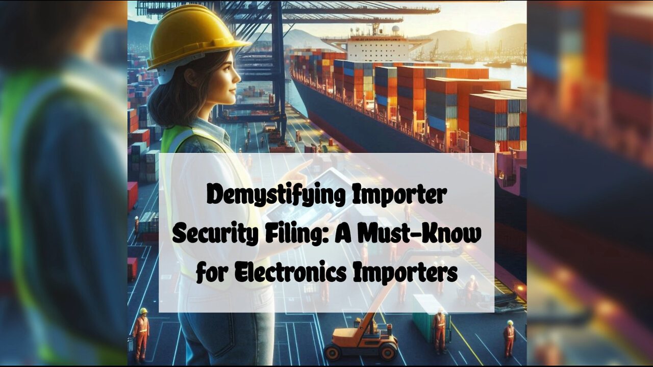 Mastering Importer Security Filing: A Must-Know for Electronics Importers!