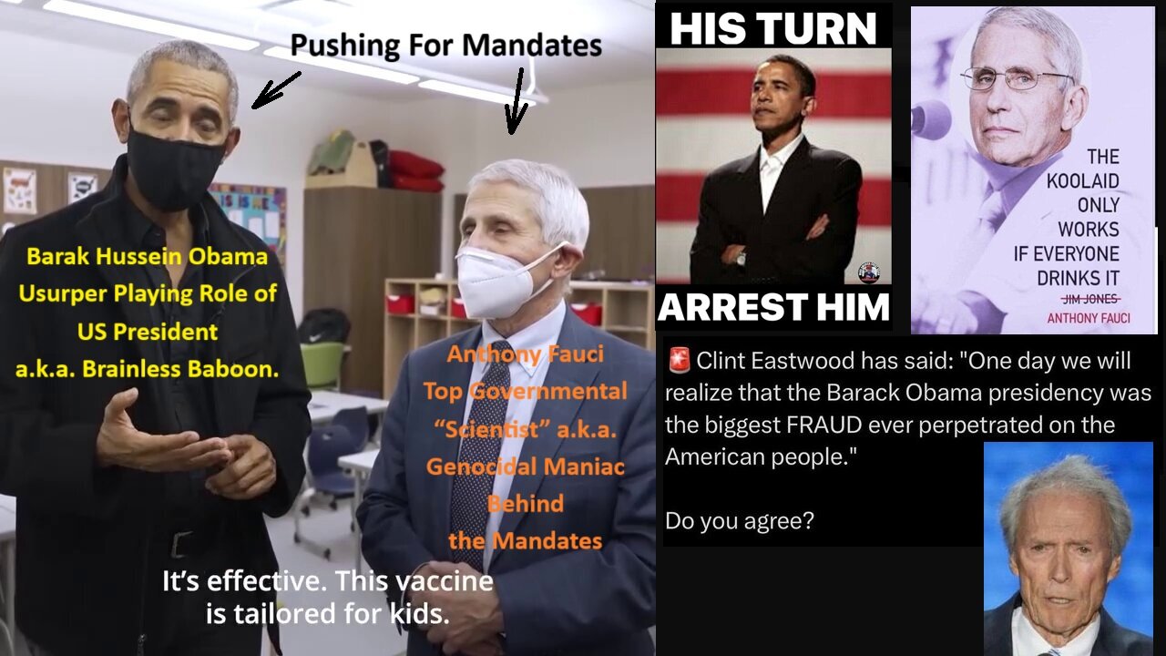 Memory Hole: Obama and Fauci visited schools urging parents to get their children injected with the experimental mRNA "vaccines"