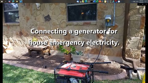 Whole house generator hookup