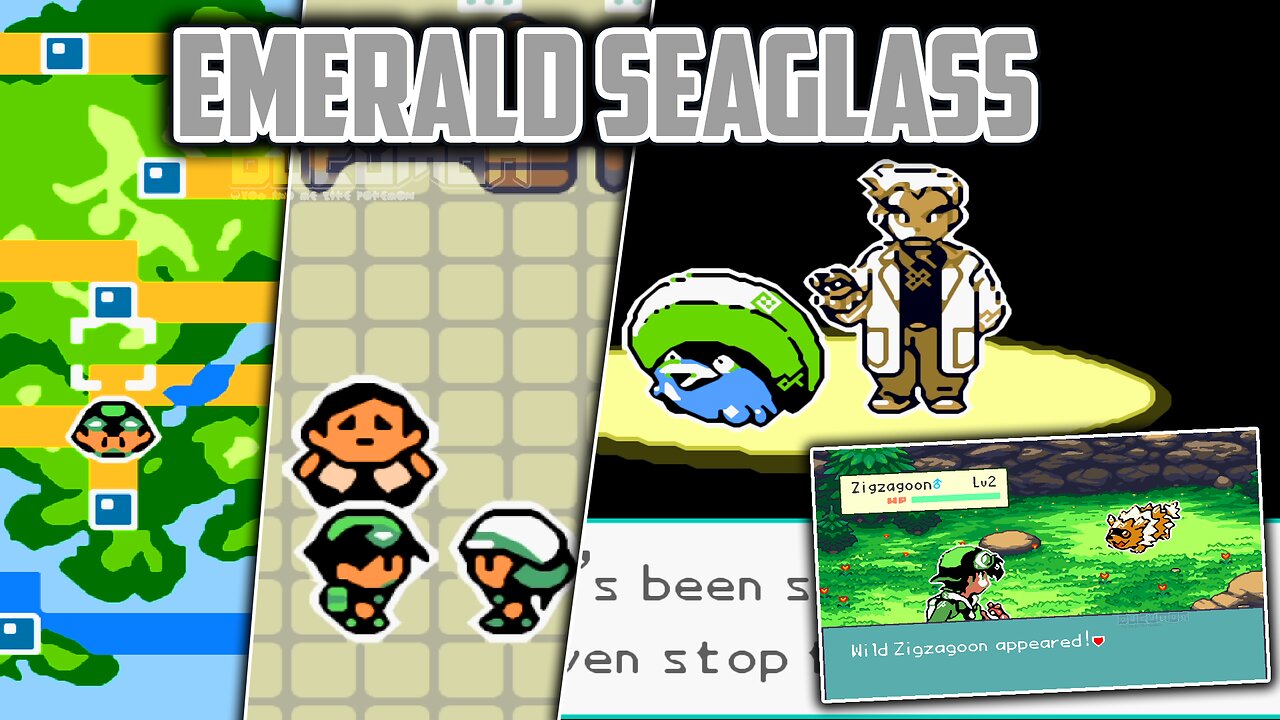 Pokemon Emerald Seaglass - GBA ROM Hack, Bring old Gameboy games and SNES RPGs style back