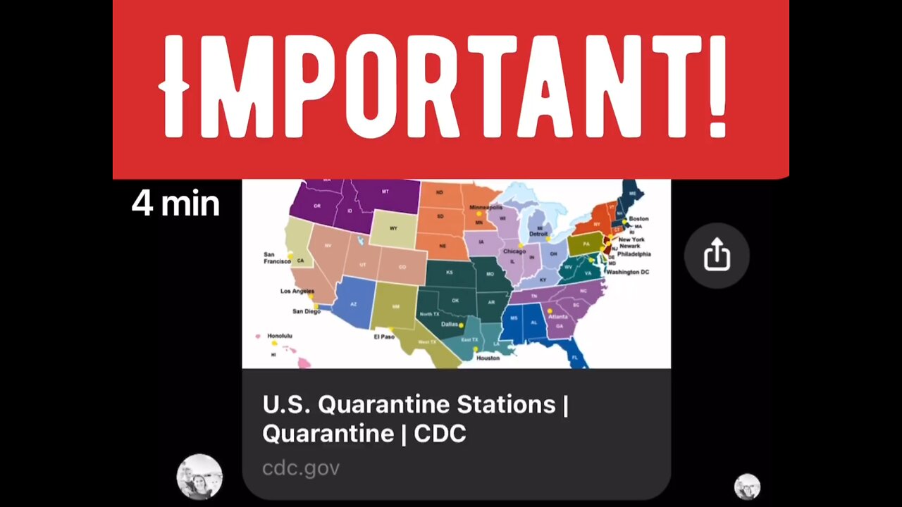 CDC quarantine map