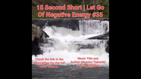 15 Second Short Of Let Go Of Negative Energy | #meditation #shorts #shortsvideo #waterfall #35