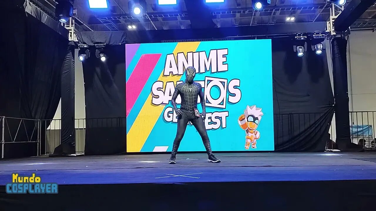 Apresentação Cosplay de Homem-Aranha no Anime Santos Geek Fest 2023!