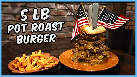 MEATY 5 POUND POT ROAST CHEESEBURGER CHALLENGE!